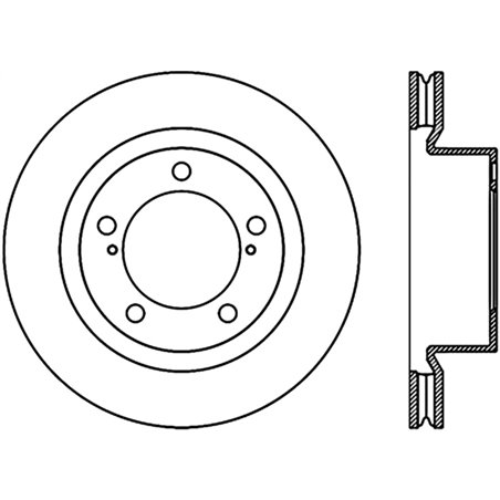 StopTech 08-13 Lexus LX 450/470/570 / 08-13 Land Cruiser Front Left Slotted CRYO-STOP Brake Rotor