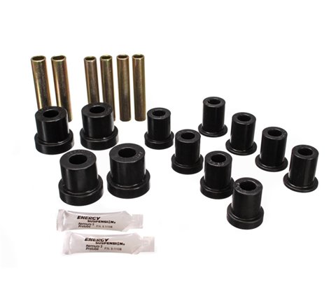 Energy Suspension 73-87 GM Denali XL/SUburban/Yukon XL 4WD Black Front Leaf Spring Bushing Set