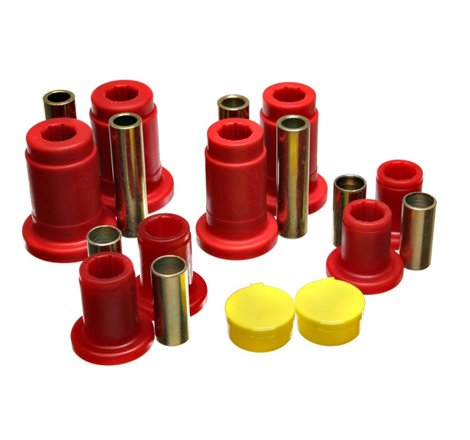 Energy Suspension 92-97 Mercury Gr Marquis / 92-97 Ford Crown Victoria Red Front End C/A Bushing Set