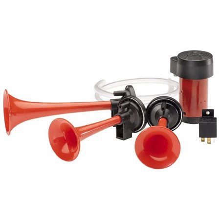 Hella Triple-Tone Air Horn Kit 12V