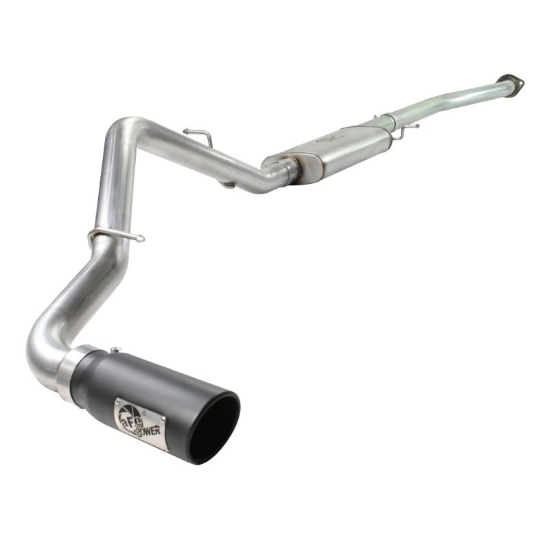 aFe MACHForce XP Exhaust SS-409 Cat-Back w/ 304SS Black Tip 04-07 GM Trucks 1500 V6/V8