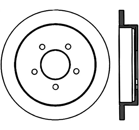 StopTech Power Slot 01-03 Ford F150 5 Lug Rear Right Slotted CRYO Rotor