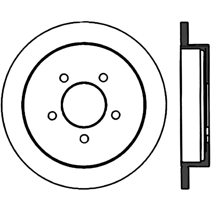 StopTech Power Slot 01-03 Ford F150 5 Lug Rear Right Slotted CRYO Rotor