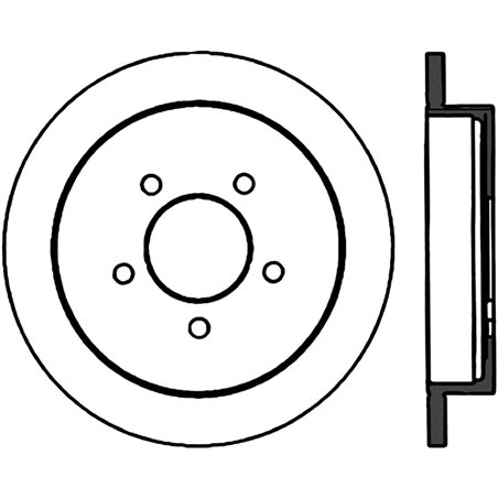 StopTech Power Slot 01-03 Ford F150 5 Lug Rear Right Slotted CRYO Rotor