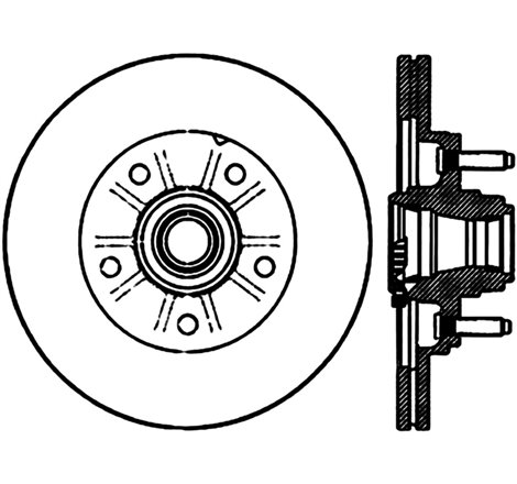 StopTech Power Slot 01-03 Ford F150 5 Lug Front Left Slotted CRYO Rotor