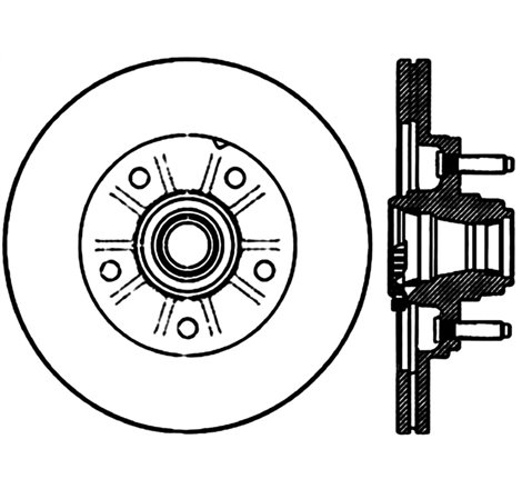 StopTech Power Slot 01-03 Ford F150 5 Lug Front Right Slotted CRYO Rotor