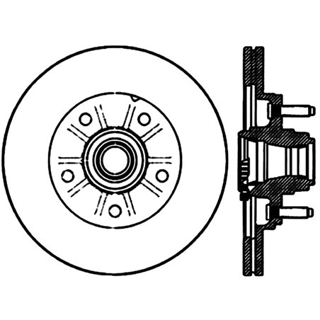 StopTech Power Slot 01-03 Ford F150 5 Lug Front Right Slotted CRYO Rotor