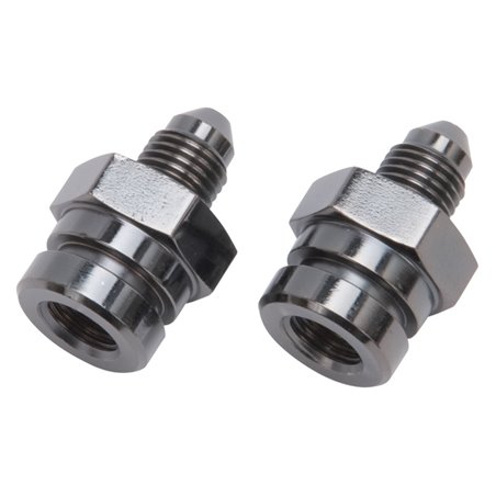 Russell Performance -3 AN SAE Adapter Fitting (2 pcs.) (Black)