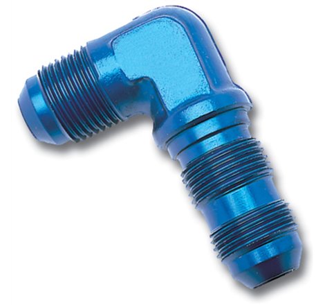 Russell Performance -4 AN 90 Degree Flare Bulkhead (Blue)