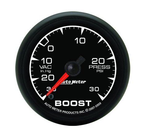 Autometer ES 52mm Full Sweep Electronic 30 In Hg-Vac/30 PSI Vacuum/Boost Gauge