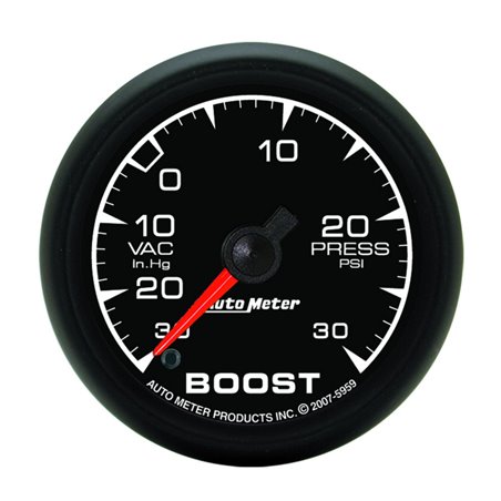 Autometer ES 52mm Full Sweep Electronic 30 In Hg-Vac/30 PSI Vacuum/Boost Gauge