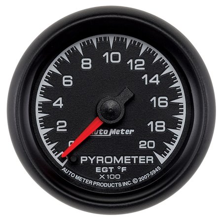 Autometer ES 52mm Full Sweep Electronic 0-2000 Degree F EGT/Pyrometer Gauge