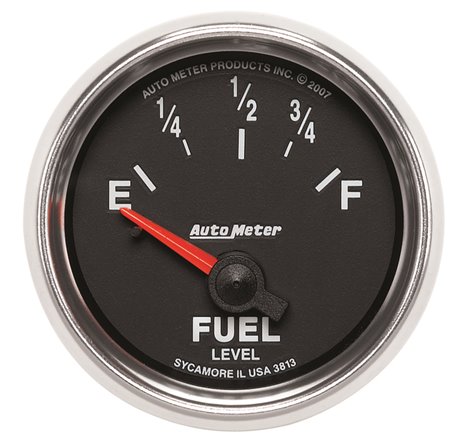 Autometer GS 52mm 0-90 ohms Short Sweep Electronic Fuel Level GM Gauge