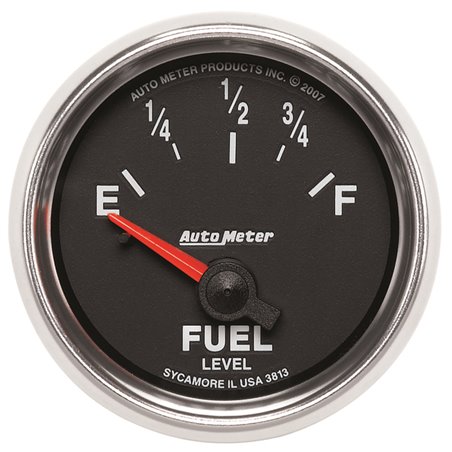 Autometer GS 52mm 0-90 ohms Short Sweep Electronic Fuel Level GM Gauge