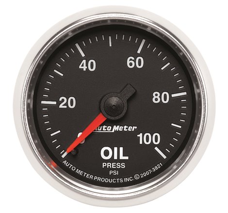 Autometer GS 52mm 0-100 PSI Mechanical Oil Pressure Gauge