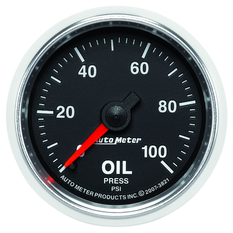 Autometer GS 52mm 0-100 PSI Mechanical Oil Pressure Gauge