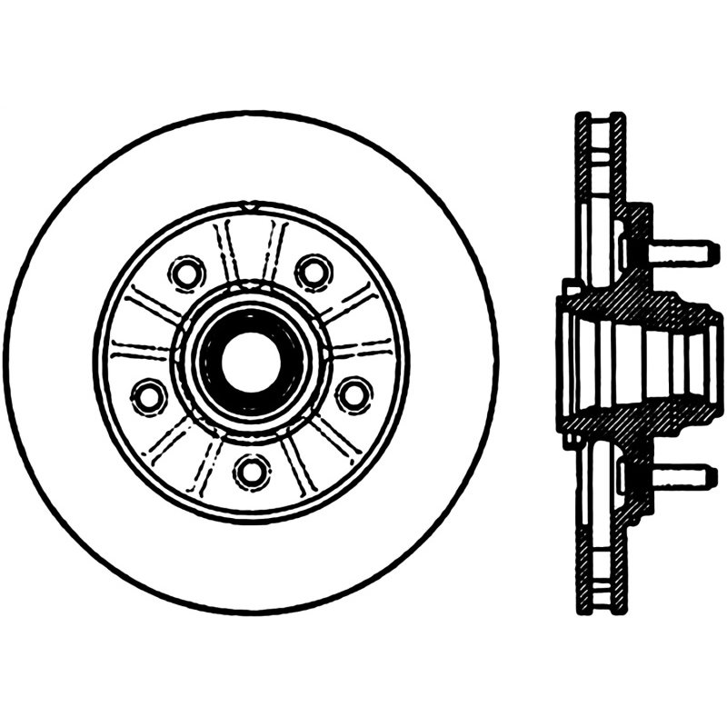 StopTech Power Slot 12/99-11/04 Ford F150 2WD Front Right Slotted CRYO Rotor