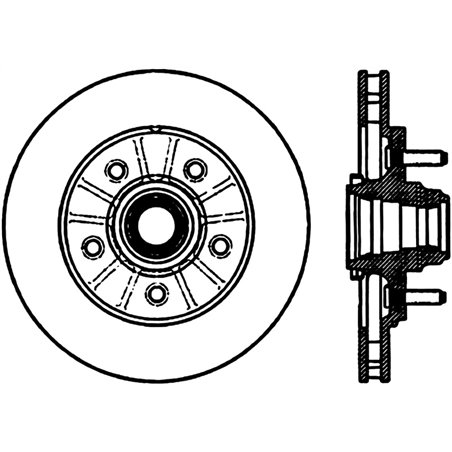 StopTech Power Slot 12/99-11/04 Ford F150 2WD Front Right Slotted CRYO Rotor