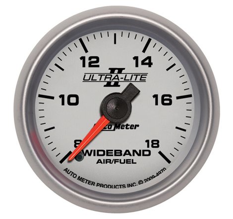 Autometer Ultra-Lite II 2 1/16in 8:1-18:1 AFR Analog Wideband FSE Air/Fuel Ratio Gauge