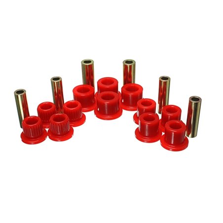 Energy Suspension 99-04 Ford F-350 2wd/F-250 SD 4wd/F-350 4wd Red Rear Leaf Spring Bushing Set