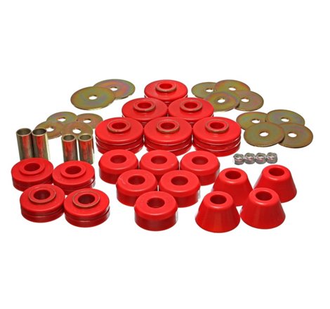 Energy Suspension 78-80 GM Denali XL/Subarban & Yukon XL 4WD Red Body(cab) Mount Set