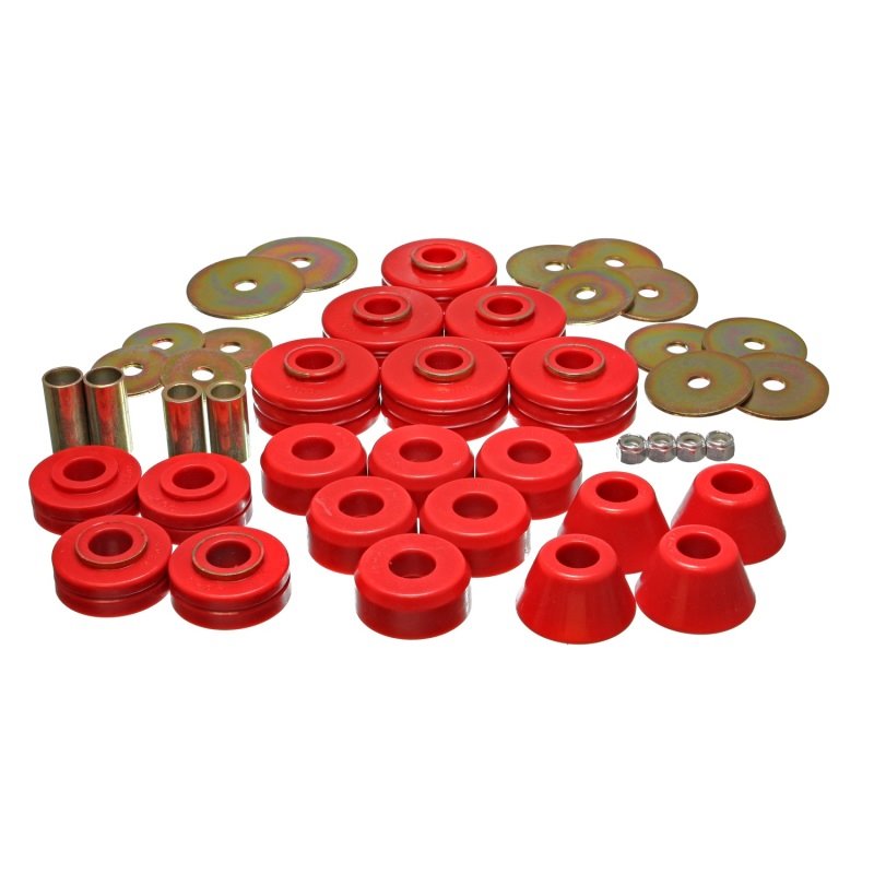 Energy Suspension 78-80 GM Denali XL/Subarban & Yukon XL 4WD Red Body(cab) Mount Set