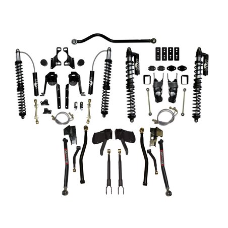 Skyjacker 07-16 Jeep JK 3.5-4.5in Long Arm LeDuc Series Coil-Over Kit (Requires Pitman Arm)