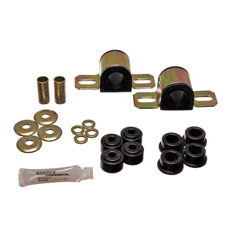 Energy Suspension 84-01 Jeep Cherokee Black Frt 25mm Sway Bar Bushing Set w/End Link Bushings