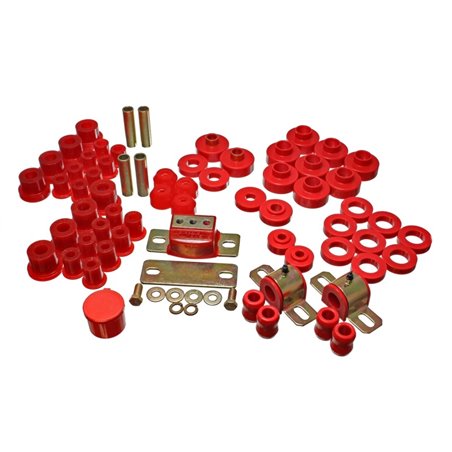 Energy Suspension 76-79 Jeep CJ/CJ7 Red Hyper-Flex Master Bushing Set