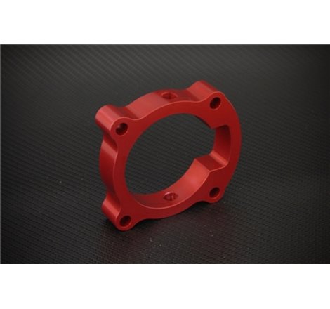 Torque Solution Throttle Body Spacer (Red): Hyundai Genesis Coupe 2.0T 10-12