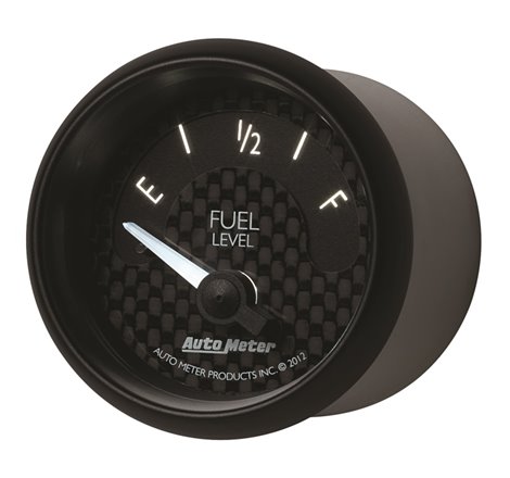 Autometer GT Series 52mm Short Sweep Electronic 0-90 ohms Fuel Level (For most 65-97 GM)