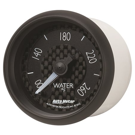 Autometer GT Series 52mm Full Sweep Electronic 100-260 Deg F Water Temperature Gauge