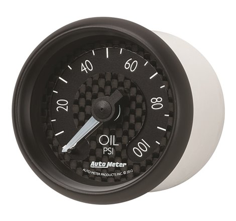 Autometer GT Series 52mm Mechanical 0-100 psi Oil Pressure Gauge