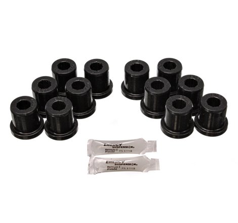 Energy Suspension 81-89 Toyota FJ40/FJ60 Landcruiser 2/4WD Blk Front & Rear Leaf Spring Bushing Set