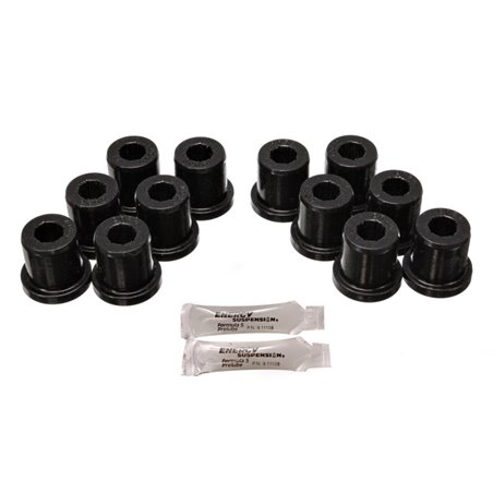 Energy Suspension 81-89 Toyota FJ40/FJ60 Landcruiser 2/4WD Blk Front & Rear Leaf Spring Bushing Set