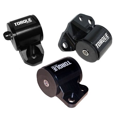 Torque Solution 3pc Billet Engine Mount Kit (2bolt): 92-95 Honda Civic/94-01 Integra/93-97 Del Sol