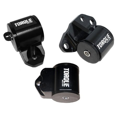 Torque Solution 3pc Billet Engine Mount Kit (3 Bolt): 92-95 Honda Civic/94-01 Integra/93-97 Del Sol