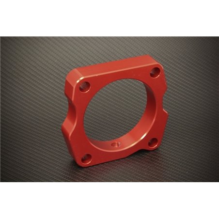 Torque Solution Throttle Body Spacer (Red): Acura TL 2004-2007