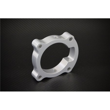 Torque Solution Throttle Body Spacer (Silver): Hyundai Genesis Coupe 2.0T 2010-2012