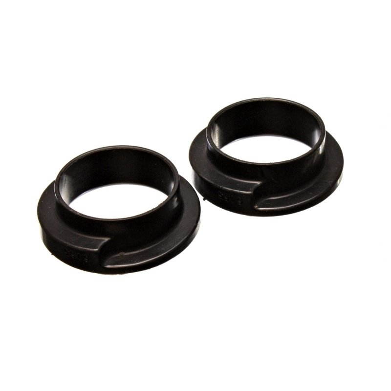 Energy Suspension Universal 2-3/16in ID 3in OD 1in H Black Coil Spring Isolators (2 per set)