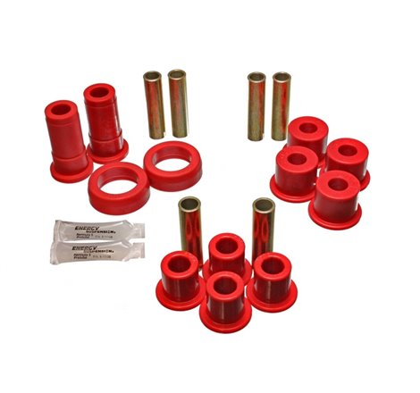 Energy Suspension 91-94 Ford Explorer/Bronco II 2WD/4WD Red Rear Leaf Spring Bushing Set