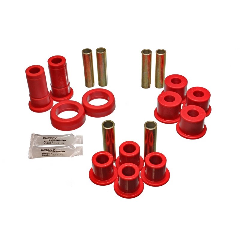 Energy Suspension 91-94 Ford Explorer/Bronco II 2WD/4WD Red Rear Leaf Spring Bushing Set