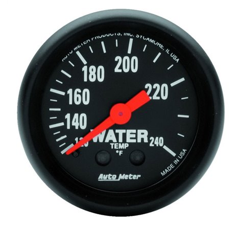 Autometer Z Series 2 inch 120-240 degree F Mechanical Water Temperature Gauge