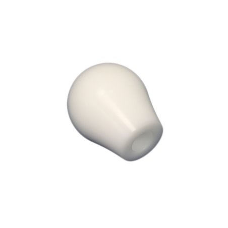 Torque Solution Delrin Tear Drop Shift Knob (White): Universal 12x1.25