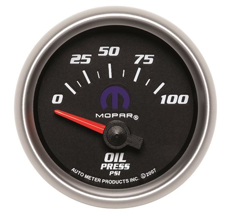 Autometer Mopar 52.4mm SSE 0-100 PSI Oil Pressure Gauge