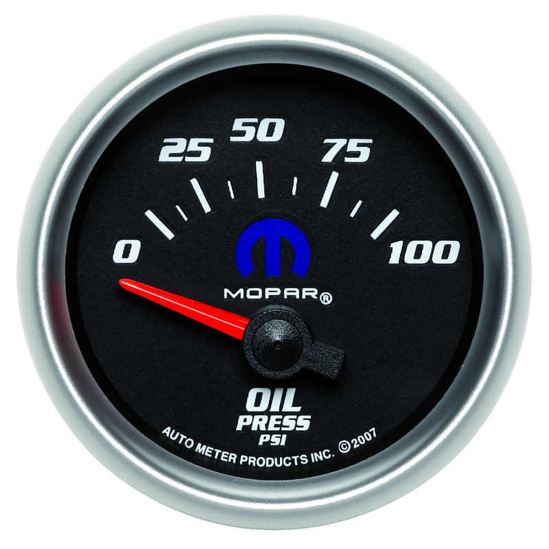 Autometer Mopar 52.4mm SSE 0-100 PSI Oil Pressure Gauge