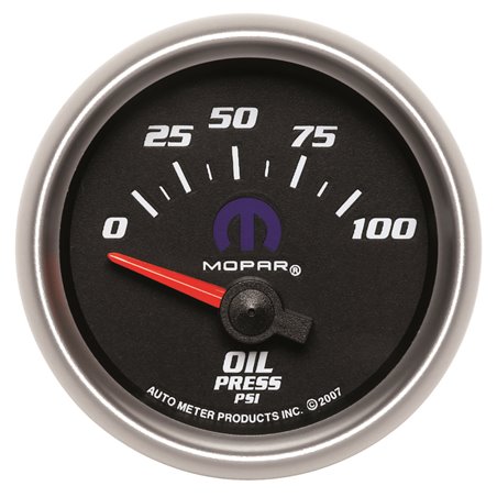 Autometer Mopar 52.4mm SSE 0-100 PSI Oil Pressure Gauge