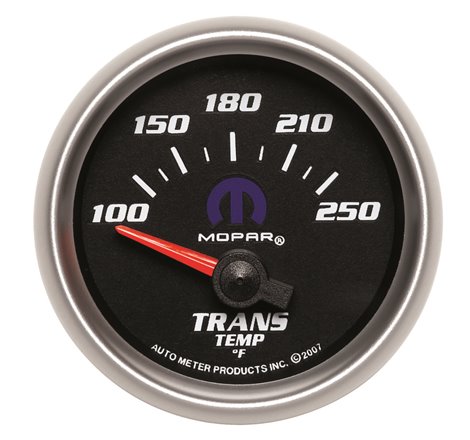 Autometer Mopar 52.4mm SSE 100-250 Degree F Transmission Temperature Gauge