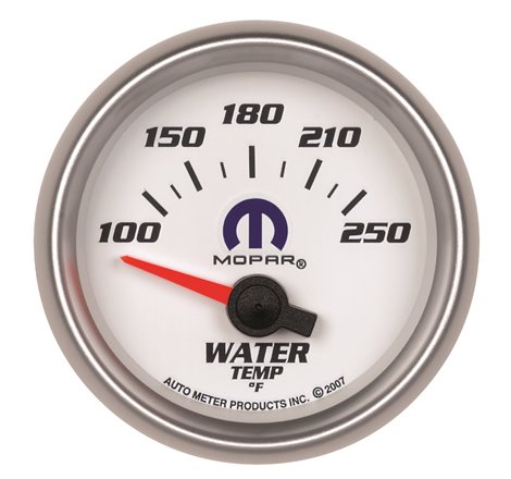 Autometer Mopar 52.4mm SSE 100-250 Degree F Water Temperature Gauge