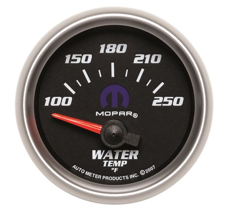 Autometer Mopar 52.4mm SSE 100-250 Degree F Water Temperature Gauge